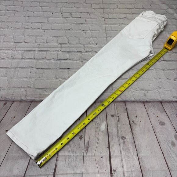 Frame Women Le High Straight Jeans Size 24 White Denim C032 -30 - Picture 6 of 16